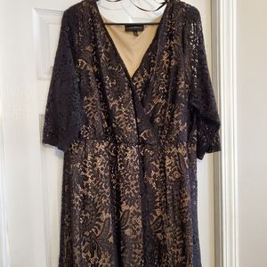 Lane Bryant Black Lace Dress